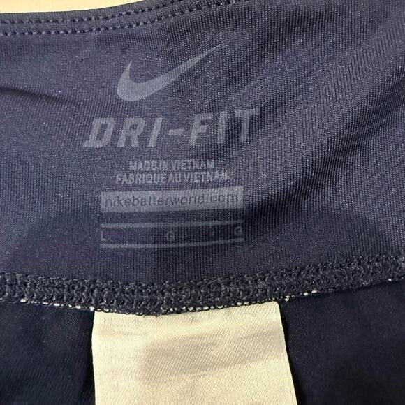 Nike Dri Fit Compression Activewear Shorts Women’s Size Large Navy Blue Running - Picture 3 of 6
